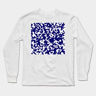 Camouflage blue and white Long Sleeve T-Shirt